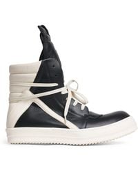 Rick Owens - Leather Geobasket High-Top Sneakers - Lyst