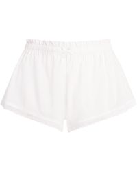 Skims - Cotton-Blend Poplin Apparel Shorts - Lyst