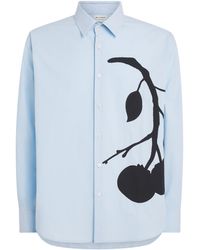 JW Anderson - Cotton Persimmon Appliqué Shirt - Lyst