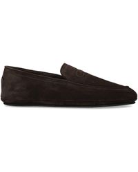 John Lobb - Suede Kingston Slippers - Lyst