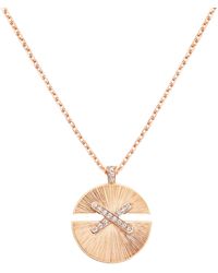 Chaumet - Medium And Diamond Jeux De Liens Harmony Pendant Necklace - Lyst