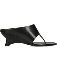 KHAITE - Leather Marlow Heeled Mules 55 - Lyst