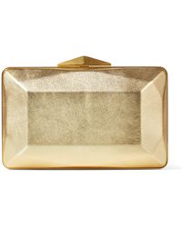 Jimmy Choo - Leather Diamond Box Clutch Bag - Lyst