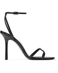 Jimmy Choo - 1998 Leo 100 Leather Heeled Sandals - Lyst