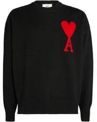 Ami Paris - Virgin Wool Ami De Coeur Sweater - Lyst