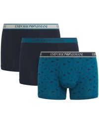 Emporio Armani - Stretch-Cotton Logo Boxer Briefs - Lyst