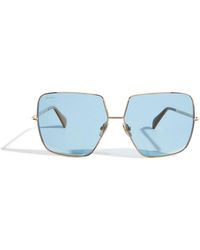 Max Mara - Metal Oversized Sunglasses - Lyst