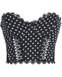 Charo Ruiz - Polka-Dot Fiare Corset Top - Lyst