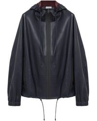 Loewe - Lambskin Hooded Jacket - Lyst