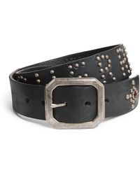 CHERRY LA - Leather Studded Santa Fe Belt - Lyst