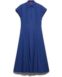 MAX&Co. - Cotton Shirt Midi Dress - Lyst