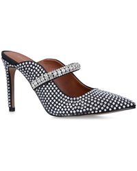 duke crystal strap pointed toe mule