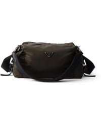 Prada - Re-Nylon-Leather Explore Cross-Body Bag - Lyst