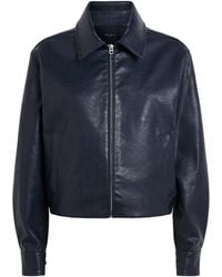 Rag & Bone - Faux Leather Krista Bomber Jacket - Lyst