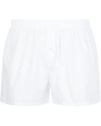 Hanro - Woven Plain Boxer Shorts - Lyst