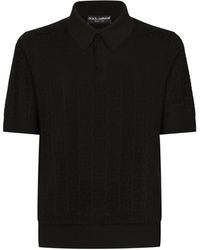 Dolce & Gabbana - Silk Dg Millennials Polo Shirt - Lyst