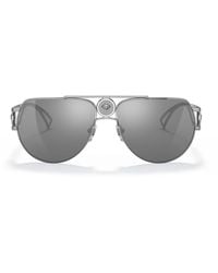 Versace - Metal Medusa Aviator Sunglasses - Lyst
