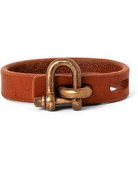 Parts Of 4 - Leather Restraint Charm Bracelet - Lyst