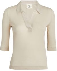 NINETY PERCENT - Organic Cotton Tadeo Polo Shirt - Lyst