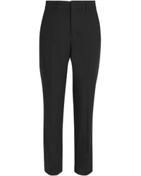 Ami Paris - Virgin Wool Straight Trousers - Lyst