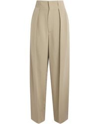 Victoria Beckham - Pleated Tailored Trousers - Lyst
