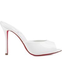 Christian Louboutin - Me Dolly Patent Leather Mules 100 - Lyst