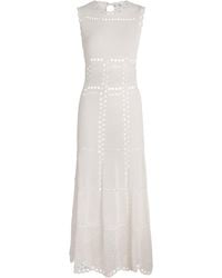 Erdem - Cotton Crochet Maxi Dress - Lyst