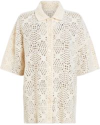 AllSaints - Crochet Milly Shirt - Lyst