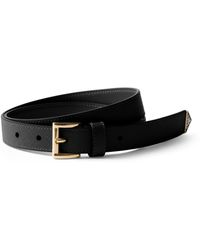 Prada - Saffiano Leather Triangle Belt - Lyst