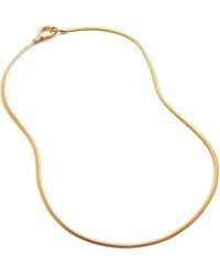 Monica Vinader - Vermeil Snake Chain Necklace - Lyst