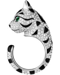 Boucheron - Diamond And Emerald Fuzzy, The Leopard Cat Ring - Lyst