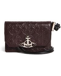 Vivienne Westwood - Leather Embossed Orb Card Holder - Lyst