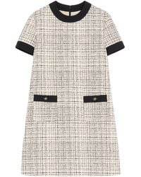 Valentino - Tweed Mini Dress - Lyst