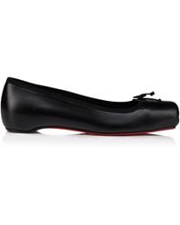 Christian Louboutin - Cassia Nodo Leather Ballet Flats - Lyst