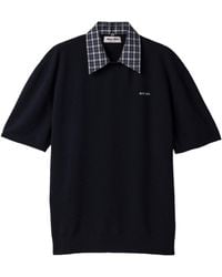 Miu Miu - Cashmere Short-Sleeve Polo Sweater - Lyst
