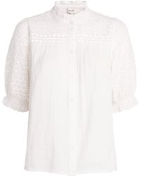 ME+EM - Cotton Cheesecloth Blouse - Lyst