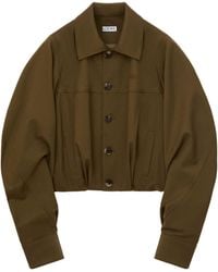 Loewe - Cotton-Silk Jacket - Lyst