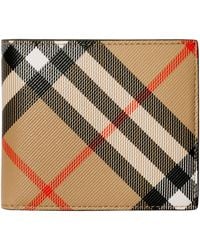 Burberry - Check Bifold Wallet - Lyst