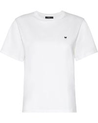 Weekend by Maxmara - Cotton Embroidered T-Shirt - Lyst