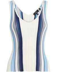 Theory - Ribbed Stripe Tank Top - Lyst