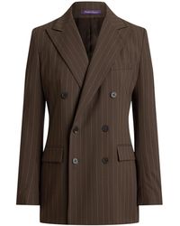 Ralph Lauren - Wool Pinstripe Ramona Blazer - Lyst