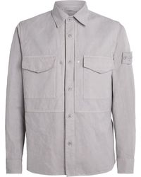 Stone Island - Canvas Ghost Overshirt - Lyst