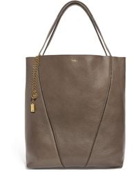 Chloé - Large Calfskin Spin Tote Bag - Lyst