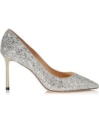 Jimmy Choo - Romy 85 Glitter Pumps - Lyst