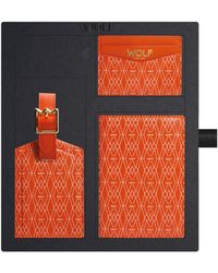 Wolf - Signature Passport Holder, Card Holder And Luggage Tag Gift Set - Lyst