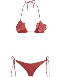 Oséree - Floral-Appliqué Lumière Bikini - Lyst