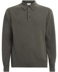 Sunspel - Cashmere Long-Sleeve Polo Shirt - Lyst