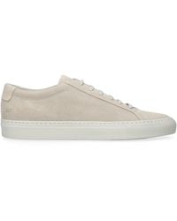 Common Projects - Suede Achilles 2.0 Sneakers - Lyst