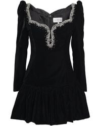 Clio Peppiatt - Velvet Edie Mini Dress - Lyst