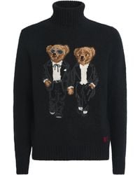 Polo Ralph Lauren - Wool-Blend Ralph & Ricky Tuxedo Polo Bear Rollneck Sweater - Lyst
